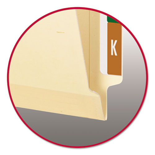 Smead® wholesale. Tuff Laminated 2-fastener Folders With Reinforced Tab, Straight Tab, Letter Size, Manila, 50-box. HSD Wholesale: Janitorial Supplies, Breakroom Supplies, Office Supplies.