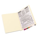 Smead® wholesale. Manila End Tab 1-fastener Folders With Reinforced Tabs, 0.75" Expansion, Straight Tab, Letter Size, 11 Pt. Manila, 50-box. HSD Wholesale: Janitorial Supplies, Breakroom Supplies, Office Supplies.