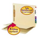 Smead® wholesale. Fastener Folder W- Divider, 1 Divider, Letter Size, Manila, 50-box. HSD Wholesale: Janitorial Supplies, Breakroom Supplies, Office Supplies.