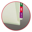 Smead® wholesale. End Tab 1" Expansion Pressboard File Folders W-two Safeshield Coated Fasteners, Straight Tab, Letter Size, Gray-green, 25-box. HSD Wholesale: Janitorial Supplies, Breakroom Supplies, Office Supplies.