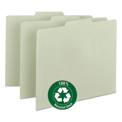 Smead® wholesale. Recycled Blank Top Tab File Guides, 1-3-cut Top Tab, Blank, 8.5 X 11, Green, 100-box. HSD Wholesale: Janitorial Supplies, Breakroom Supplies, Office Supplies.