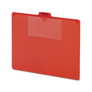 Smead® wholesale. Poly Out Guide, Two-pocket Style, 1-5-cut Top Tab, Out, 8.5 X 11, Red, 50-box. HSD Wholesale: Janitorial Supplies, Breakroom Supplies, Office Supplies.