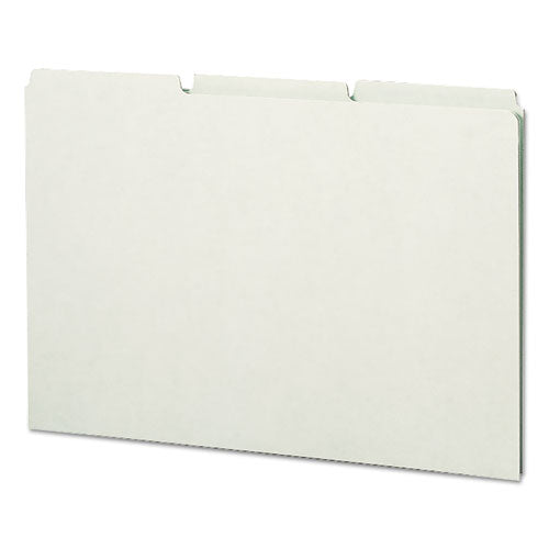 Smead® wholesale. Recycled Blank Top Tab File Guides, 1-3-cut Top Tab, Blank, 8.5 X 14, Green, 50-box. HSD Wholesale: Janitorial Supplies, Breakroom Supplies, Office Supplies.