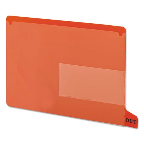 Smead® wholesale. Colored Poly Out Guides With Pockets, 1-3-cut End Tab, Out, 8.5 X 11, Red, 25-box. HSD Wholesale: Janitorial Supplies, Breakroom Supplies, Office Supplies.