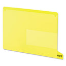 Smead® wholesale. Colored Poly Out Guides With Pockets, 1-3-cut End Tab, Out, 8.5 X 11, Yellow, 25-box. HSD Wholesale: Janitorial Supplies, Breakroom Supplies, Office Supplies.