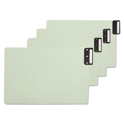 Smead® wholesale. 100% Recycled End Tab Pressboard Guides With Metal Tabs, 1-3-cut End Tab, Blank, 8.5 X 14, Green, 50-box. HSD Wholesale: Janitorial Supplies, Breakroom Supplies, Office Supplies.