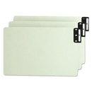 Smead® wholesale. 100% Recycled End Tab Pressboard Guides With Metal Tabs, 1-3-cut End Tab, A To Z, 8.5 X 14, Green, 25-set. HSD Wholesale: Janitorial Supplies, Breakroom Supplies, Office Supplies.