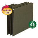 Smead® wholesale. Fastab Hanging Folders, Letter Size, 1-3-cut Tab, Standard Green, 20-box. HSD Wholesale: Janitorial Supplies, Breakroom Supplies, Office Supplies.