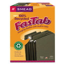 Smead® wholesale. Fastab Hanging Folders, Letter Size, 1-3-cut Tab, Standard Green, 20-box. HSD Wholesale: Janitorial Supplies, Breakroom Supplies, Office Supplies.
