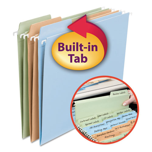 Smead® wholesale. Fastab Hanging Folders, Letter Size, 1-3-cut Tab, Assorted, 18-box. HSD Wholesale: Janitorial Supplies, Breakroom Supplies, Office Supplies.