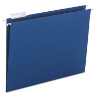Smead® wholesale. Colored Hanging File Folders, Letter Size, 1-5-cut Tab, Navy, 25-box. HSD Wholesale: Janitorial Supplies, Breakroom Supplies, Office Supplies.
