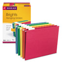 Smead® wholesale. Colored Hanging File Folders, Letter Size, 1-5-cut Tab, Assorted, 25-box. HSD Wholesale: Janitorial Supplies, Breakroom Supplies, Office Supplies.