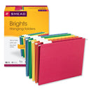 Smead® wholesale. Colored Hanging File Folders, Letter Size, 1-5-cut Tab, Assorted, 25-box. HSD Wholesale: Janitorial Supplies, Breakroom Supplies, Office Supplies.