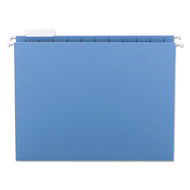 Smead® wholesale. Colored Hanging File Folders, Letter Size, 1-5-cut Tab, Blue, 25-box. HSD Wholesale: Janitorial Supplies, Breakroom Supplies, Office Supplies.