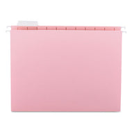 Smead® wholesale. Colored Hanging File Folders, Letter Size, 1-5-cut Tab, Pink, 25-box. HSD Wholesale: Janitorial Supplies, Breakroom Supplies, Office Supplies.