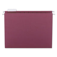 Smead® wholesale. Colored Hanging File Folders, Letter Size, 1-5-cut Tab, Maroon, 25-box. HSD Wholesale: Janitorial Supplies, Breakroom Supplies, Office Supplies.