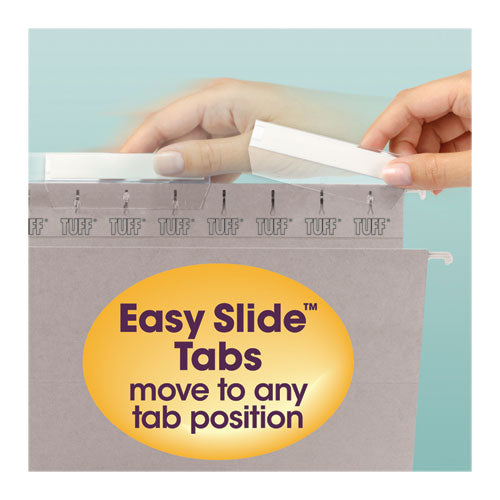 Smead® wholesale. Tuff Hanging Folders With Easy Slide Tab, Legal Size, 1-3-cut Tab, Steel Gray, 18-box. HSD Wholesale: Janitorial Supplies, Breakroom Supplies, Office Supplies.