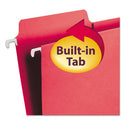 Smead® wholesale. Fastab Hanging Folders, Letter Size, 1-3-cut Tab, Red, 20-box. HSD Wholesale: Janitorial Supplies, Breakroom Supplies, Office Supplies.