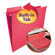 Smead® wholesale. Fastab Hanging Folders, Letter Size, 1-3-cut Tab, Red, 20-box. HSD Wholesale: Janitorial Supplies, Breakroom Supplies, Office Supplies.