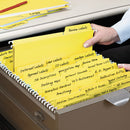 Smead® wholesale. Fastab Hanging Folders, Letter Size, 1-3-cut Tab, Yellow, 20-box. HSD Wholesale: Janitorial Supplies, Breakroom Supplies, Office Supplies.