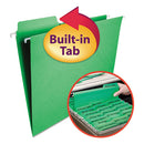 Smead® wholesale. Fastab Hanging Folders, Letter Size, 1-3-cut Tab, Green, 20-box. HSD Wholesale: Janitorial Supplies, Breakroom Supplies, Office Supplies.