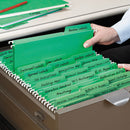 Smead® wholesale. Fastab Hanging Folders, Letter Size, 1-3-cut Tab, Green, 20-box. HSD Wholesale: Janitorial Supplies, Breakroom Supplies, Office Supplies.