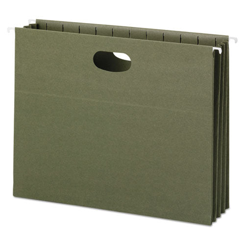 Smead® wholesale. 100% Recycled Hanging Pockets With Full-height Gusset, Letter Size, Standard Green, 10-box. HSD Wholesale: Janitorial Supplies, Breakroom Supplies, Office Supplies.