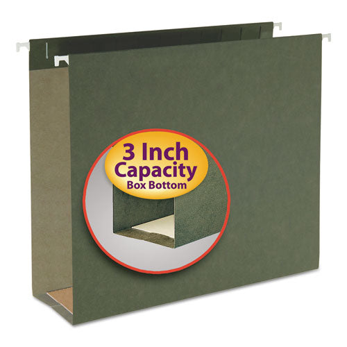 Smead® wholesale. Box Bottom Hanging File Folders, Letter Size, Standard Green, 25-box. HSD Wholesale: Janitorial Supplies, Breakroom Supplies, Office Supplies.