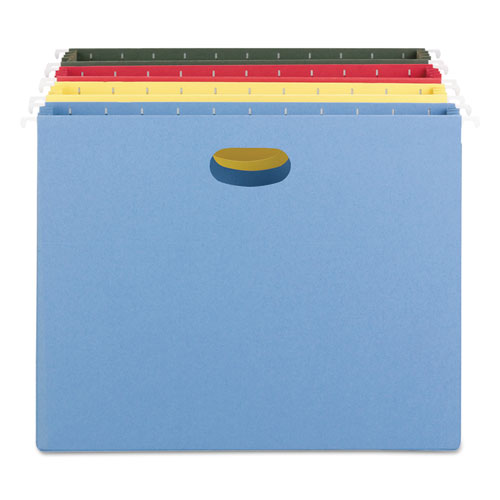 Smead® wholesale. Hanging Pockets With Full-height Gusset, Letter Size, Assorted, 4-pack. HSD Wholesale: Janitorial Supplies, Breakroom Supplies, Office Supplies.