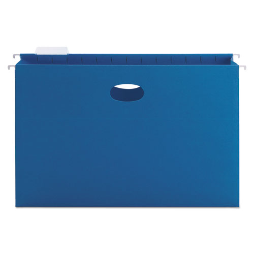 Smead® wholesale. Hanging Pockets With Full-height Gusset, Legal Size, 1-5-cut Tab, Sky Blue, 25-box. HSD Wholesale: Janitorial Supplies, Breakroom Supplies, Office Supplies.