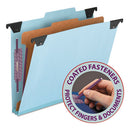 Smead® wholesale. Fastab Hanging Pressboard Classification Folders, Letter Size, 1 Divider, Blue. HSD Wholesale: Janitorial Supplies, Breakroom Supplies, Office Supplies.