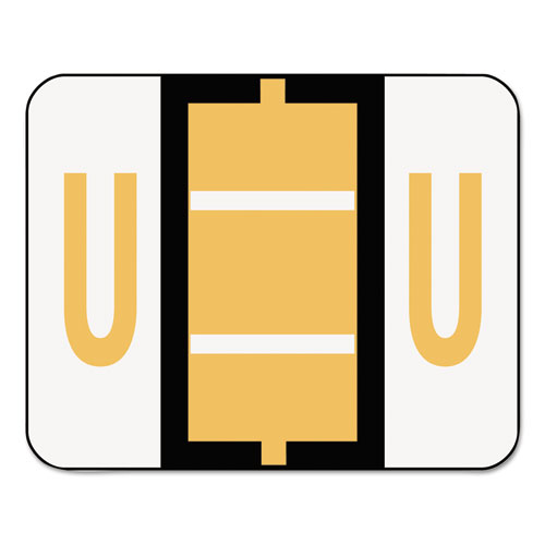 Smead® wholesale. A-z Color-coded End Tab Filing Labels, U, 1 X 1.25, White, 500-roll. HSD Wholesale: Janitorial Supplies, Breakroom Supplies, Office Supplies.