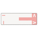 Smead® wholesale. Alphaz Color-coded First Letter Combo Alpha Labels, I-v, 1.16 X 3.63, Pink-white, 5-sheet, 20 Sheets-pack. HSD Wholesale: Janitorial Supplies, Breakroom Supplies, Office Supplies.