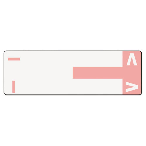 Smead® wholesale. Alphaz Color-coded First Letter Combo Alpha Labels, I-v, 1.16 X 3.63, Pink-white, 5-sheet, 20 Sheets-pack. HSD Wholesale: Janitorial Supplies, Breakroom Supplies, Office Supplies.