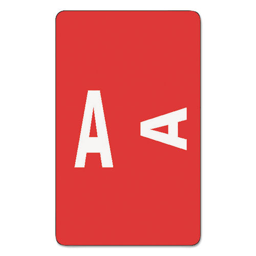 Smead® wholesale. Alphaz Color-coded Second Letter Alphabetical Labels, A, 1 X 1.63, Red, 10-sheet, 10 Sheets-pack. HSD Wholesale: Janitorial Supplies, Breakroom Supplies, Office Supplies.