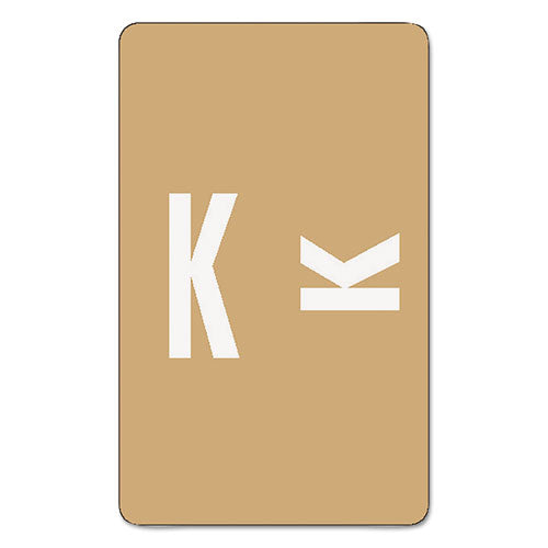 Smead® wholesale. Alphaz Color-coded Second Letter Alphabetical Labels, K, 1 X 1.63, Light Brown, 10-sheet, 10 Sheets-pack. HSD Wholesale: Janitorial Supplies, Breakroom Supplies, Office Supplies.