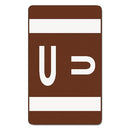 Smead® wholesale. Alphaz Color-coded Second Letter Alphabetical Labels, U, 1 X 1.63, Dark Brown, 10-sheet, 10 Sheets-pack. HSD Wholesale: Janitorial Supplies, Breakroom Supplies, Office Supplies.