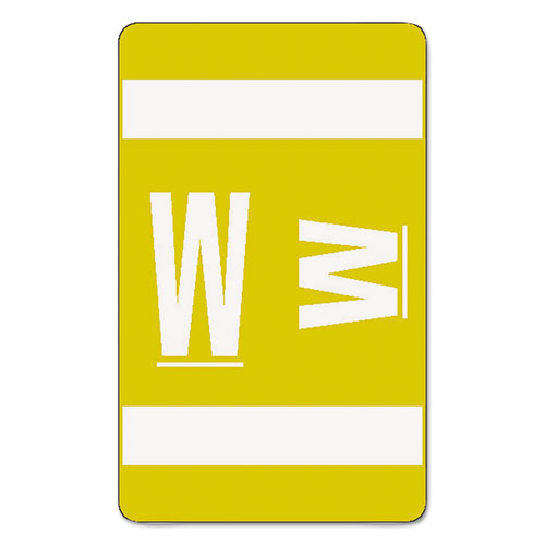 Smead® wholesale. Alphaz Color-coded Second Letter Alphabetical Labels, W, 1 X 1.63, Yellow, 10-sheet, 10 Sheets-pack. HSD Wholesale: Janitorial Supplies, Breakroom Supplies, Office Supplies.