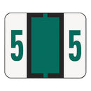 Smead® wholesale. Numerical End Tab File Folder Labels, 5, 1 X 1.25, White, 500-roll. HSD Wholesale: Janitorial Supplies, Breakroom Supplies, Office Supplies.