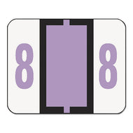 Smead® wholesale. Numerical End Tab File Folder Labels, 8, 1 X 1.25, White, 500-roll. HSD Wholesale: Janitorial Supplies, Breakroom Supplies, Office Supplies.
