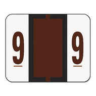 Smead® wholesale. Numerical End Tab File Folder Labels, 9, 1 X 1.25, White, 500-roll. HSD Wholesale: Janitorial Supplies, Breakroom Supplies, Office Supplies.