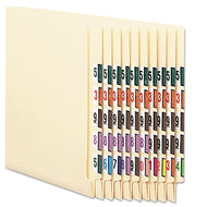 Smead® wholesale. Numerical End Tab File Folder Labels, 0-9, 1 X 1.25, White, 500-roll, 10 Rolls-box. HSD Wholesale: Janitorial Supplies, Breakroom Supplies, Office Supplies.