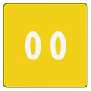 Smead® wholesale. Numerical End Tab File Folder Labels, 0, 1.5 X 1.5, Yellow, 250-roll. HSD Wholesale: Janitorial Supplies, Breakroom Supplies, Office Supplies.