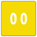 Smead® wholesale. Numerical End Tab File Folder Labels, 0, 1.5 X 1.5, Yellow, 250-roll. HSD Wholesale: Janitorial Supplies, Breakroom Supplies, Office Supplies.