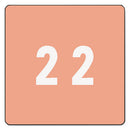 Smead® wholesale. Numerical End Tab File Folder Labels, 2, 1.5 X 1.5, Pink, 250-roll. HSD Wholesale: Janitorial Supplies, Breakroom Supplies, Office Supplies.