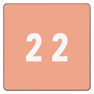 Smead® wholesale. Numerical End Tab File Folder Labels, 2, 1.5 X 1.5, Pink, 250-roll. HSD Wholesale: Janitorial Supplies, Breakroom Supplies, Office Supplies.