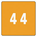 Smead® wholesale. Numerical End Tab File Folder Labels, 4, 1.5 X 1.5, Orange, 250-roll. HSD Wholesale: Janitorial Supplies, Breakroom Supplies, Office Supplies.