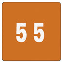 Smead® wholesale. Numerical End Tab File Folder Labels, 5, 1.5 X 1.5, Brown, 250-roll. HSD Wholesale: Janitorial Supplies, Breakroom Supplies, Office Supplies.