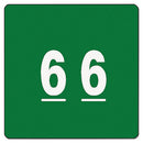 Smead® wholesale. Numerical End Tab File Folder Labels, 6, 1.5 X 1.5, Green, 250-roll. HSD Wholesale: Janitorial Supplies, Breakroom Supplies, Office Supplies.