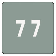 Smead® wholesale. Numerical End Tab File Folder Labels, 7, 1.5 X 1.5, Gray, 250-roll. HSD Wholesale: Janitorial Supplies, Breakroom Supplies, Office Supplies.